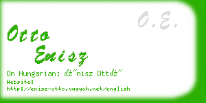 otto enisz business card